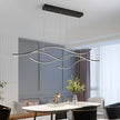 Wavy LED Linear Pendant Light