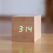 Modern Digital Wood Cube Clock