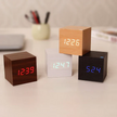 Modern Digital Wood Cube Clock