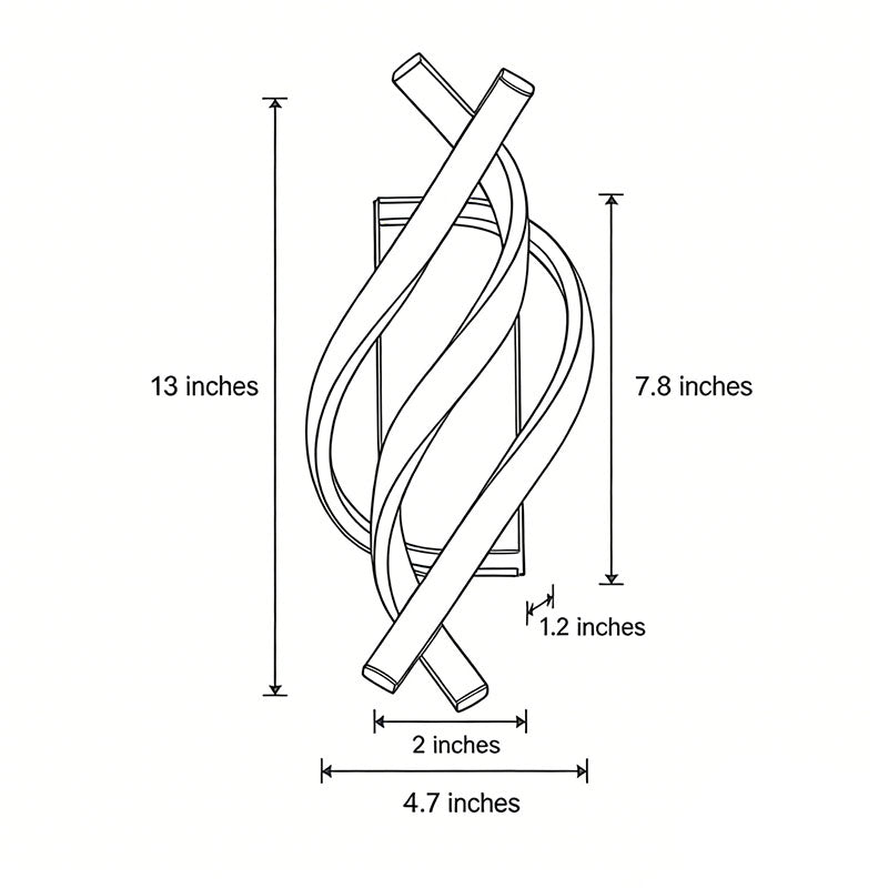 Spiral LED Wall Sconce