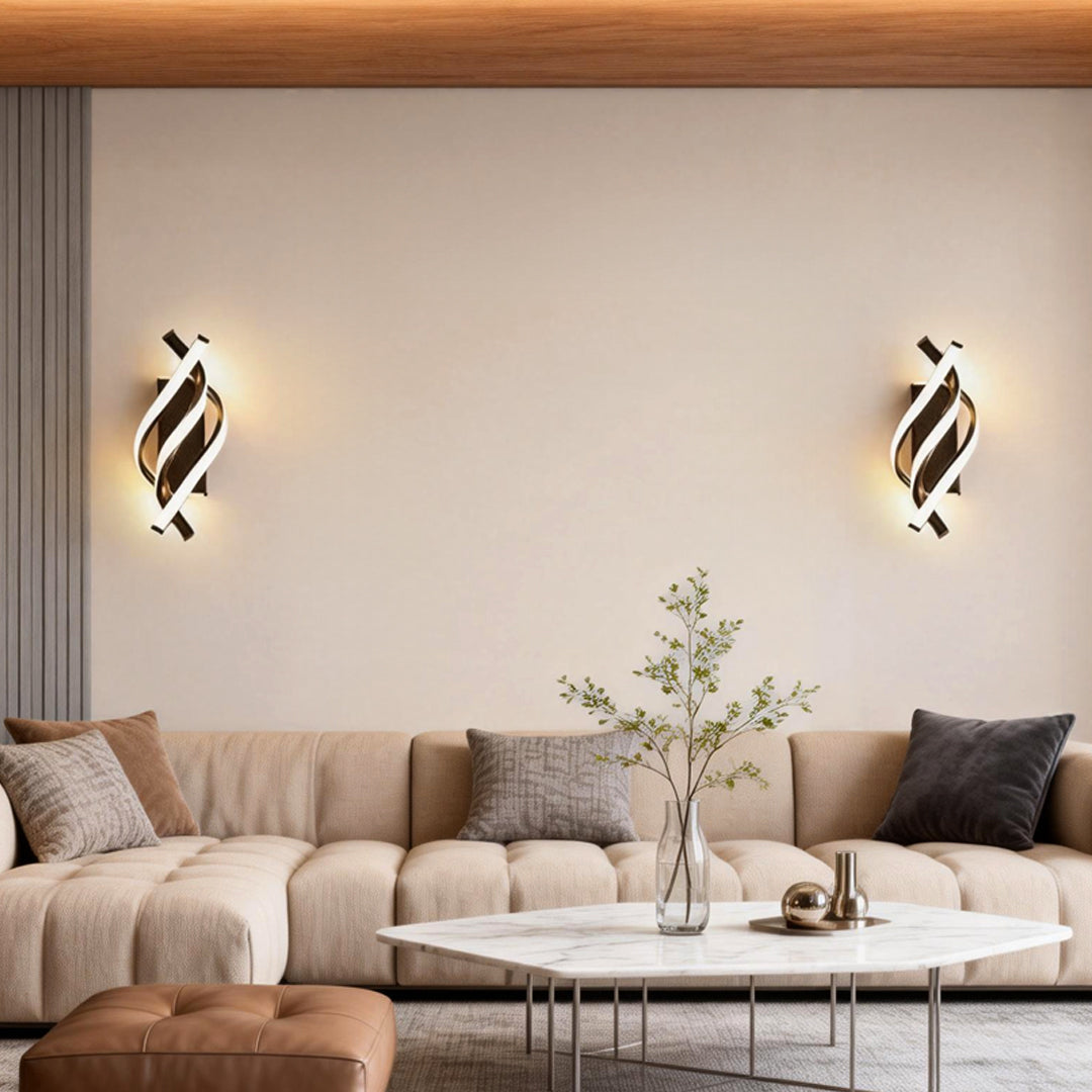 Spiral LED Wall Sconce