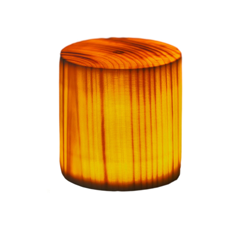 Wood Cube LED Table Lamp