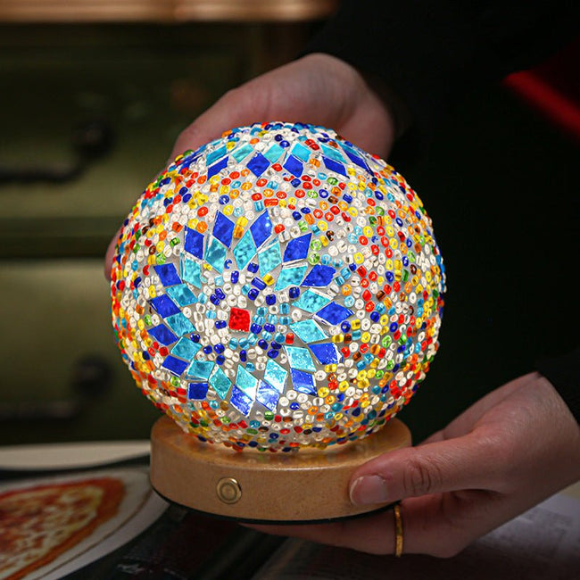 Stained Glass Mosaic Table Lamp