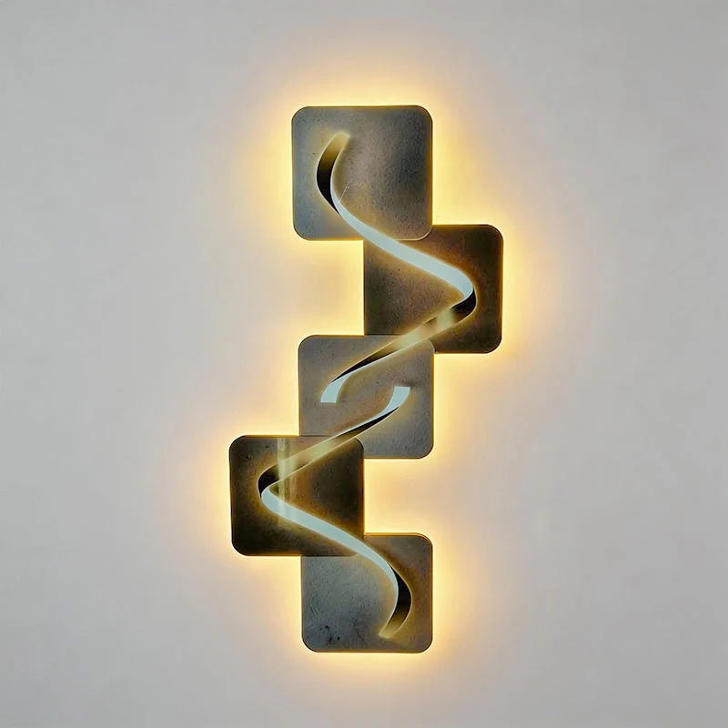 Wave Pattern LED Wall Art Light