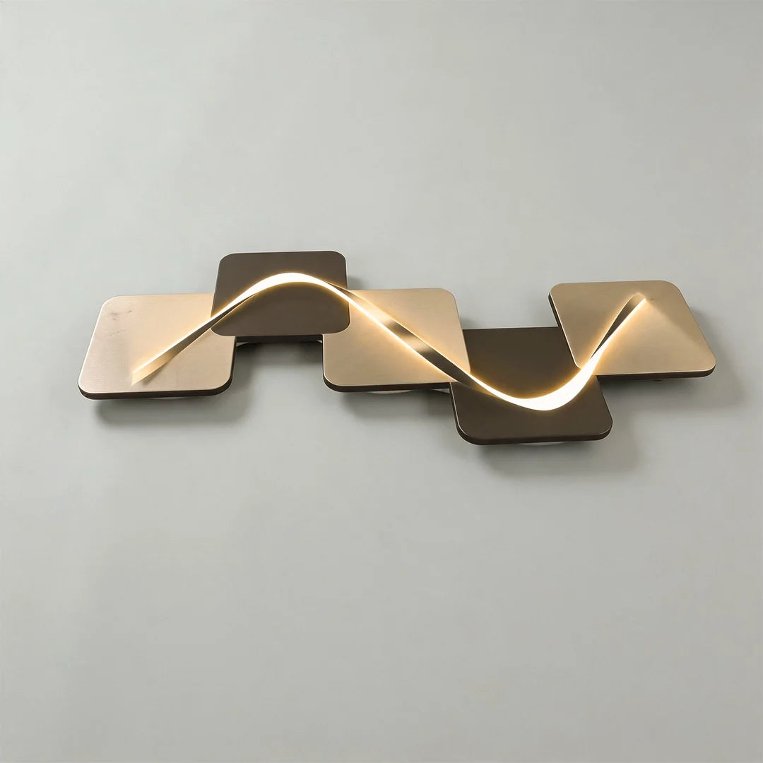Wave Pattern LED Wall Art Light