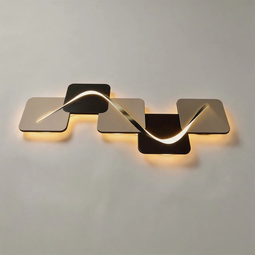 Wave Pattern LED Wall Art Light