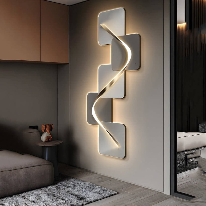 Wave Pattern LED Wall Art Light