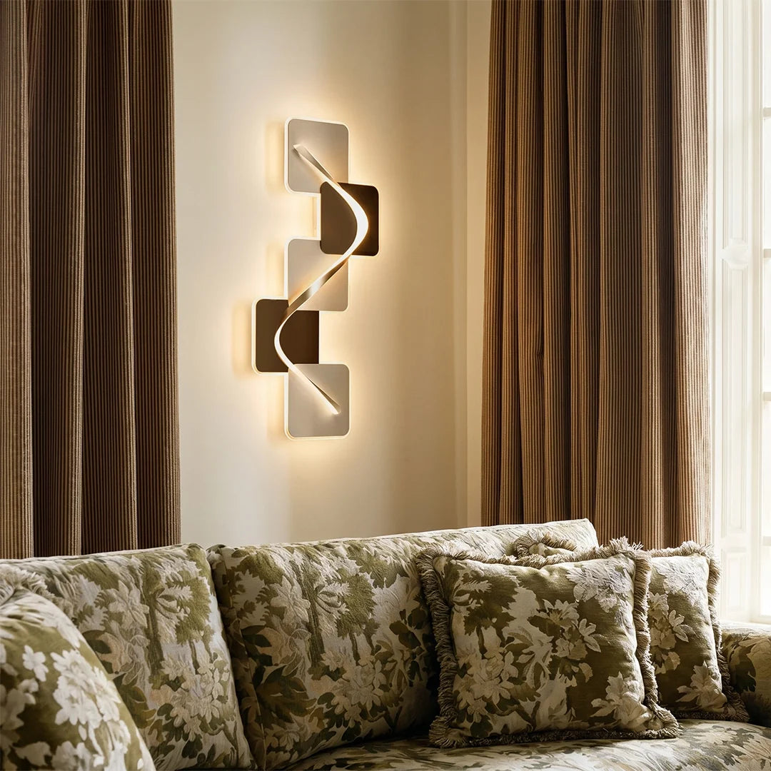Wave Pattern LED Wall Art Light