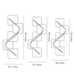 Wave Pattern LED Wall Art Light