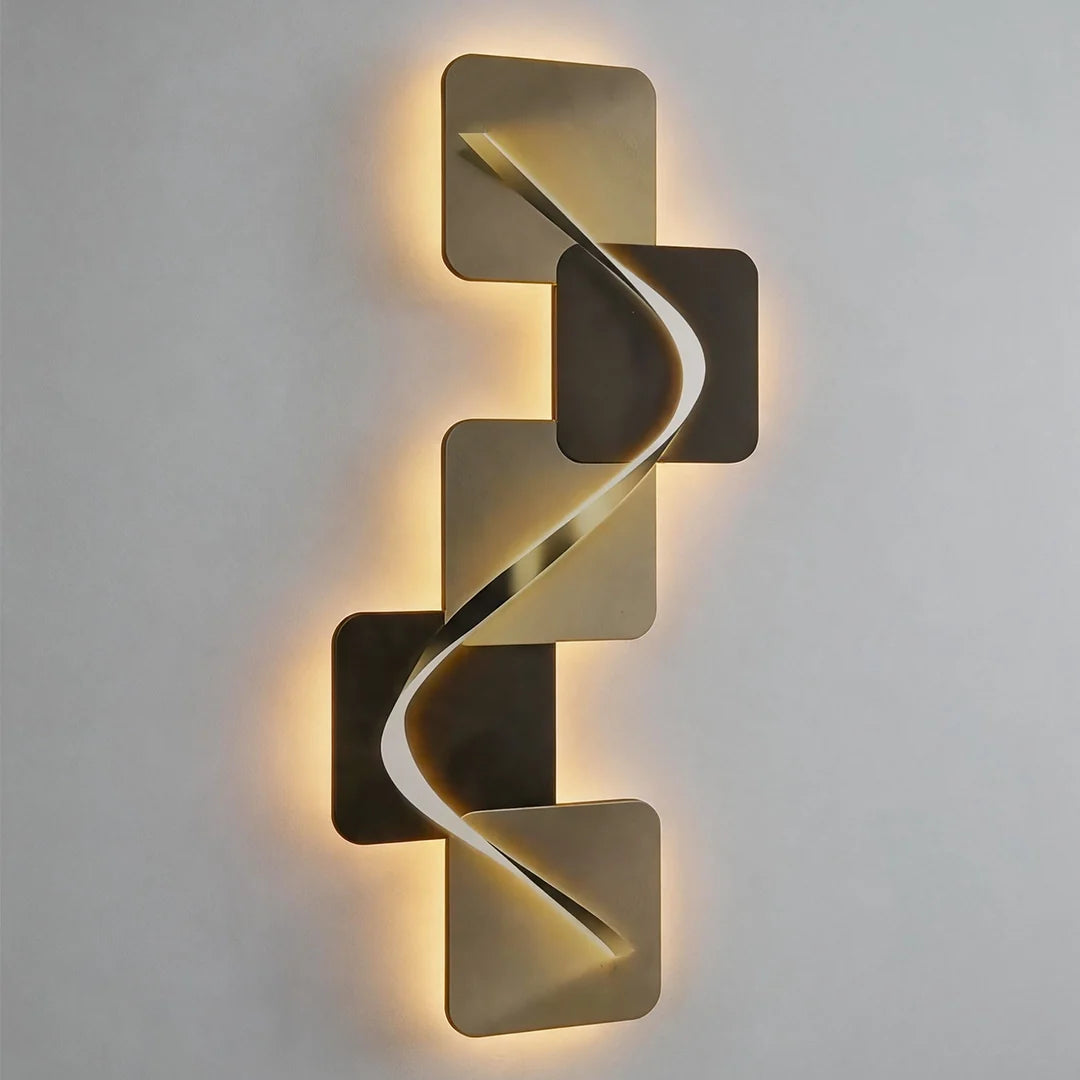 Wave Pattern LED Wall Art Light