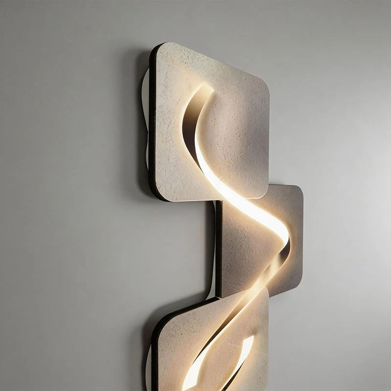Wave Pattern LED Wall Art Light